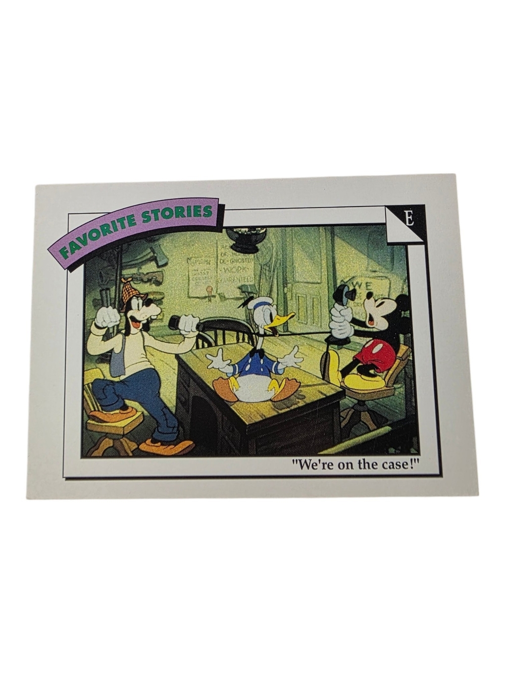 1991 Disney Trading Card - White, Black, Yellow, Blue, Red, Purple